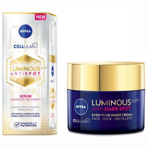 Nivea Πακέτο Προσφοράς Cellular Luminous630 Antispot Serum Advanced Treatment 30ml & Antispot Night Repair Cream 50ml